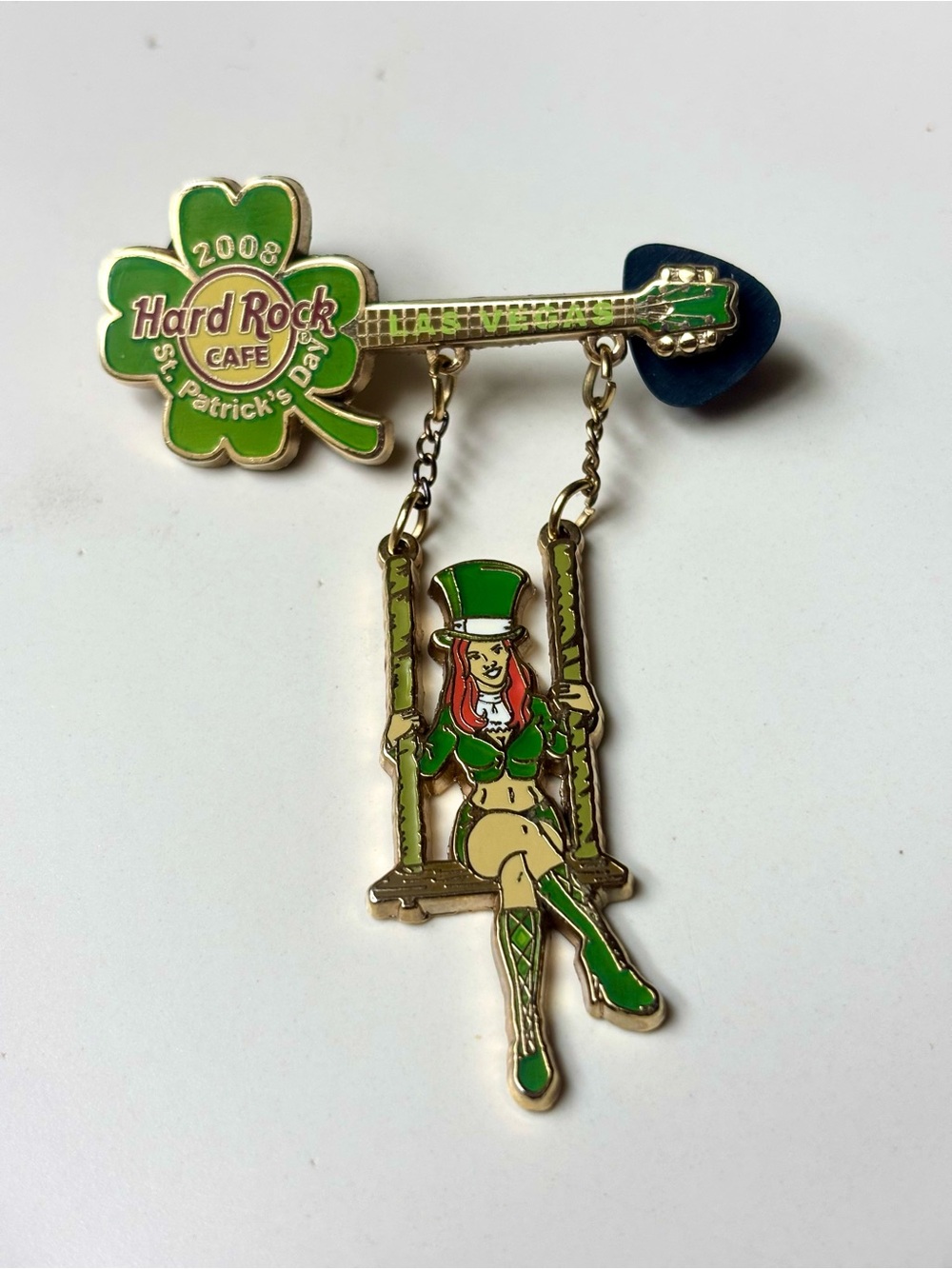 Hard Rock Cafe Pin Las Vegas St. Patrick's day 2008 LE 300 Authentic-MINT🔥